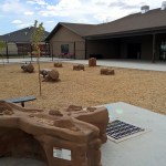 The playground at ABC Great Beginnings Daybreak and Riverton has water fountains, jungle gyms and more.