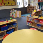Our pre-K and toddler room is a great place for your child to begin learning socializing, art, science and fun.